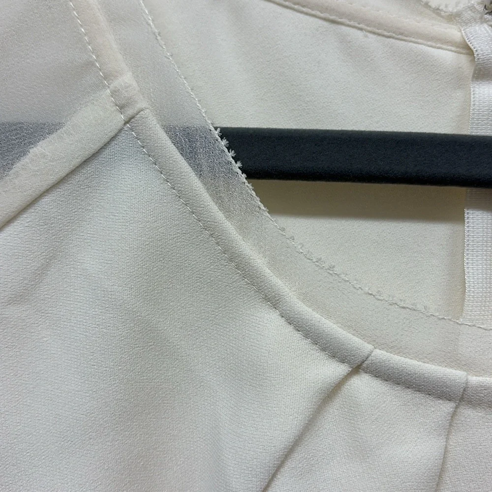 NWT Soft Surroundings Ecru Blouse - Picture 4 of 7
